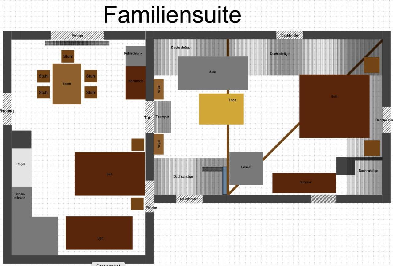 Familiensuite, Zwei Zimmer, Mitbenutzung Von Kuche Und Bad Rott المظهر الخارجي الصورة
